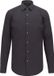 Hugo Boss BOSS Hank slim fit overhemd - popeline - zwart - Strijkvriendelijk - Boordmaat: 46