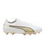 PUMA KING 20 ULTIMATE FG/AG uniseks voetbalschoenen, Zwart/Wit/Goud, Maat 43