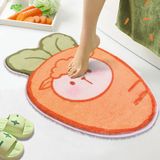 Merkloos Lemon Oval Rug - 50x80cm - Yellow/Green - Modern Style - Polyester - Washable - Anti-slip