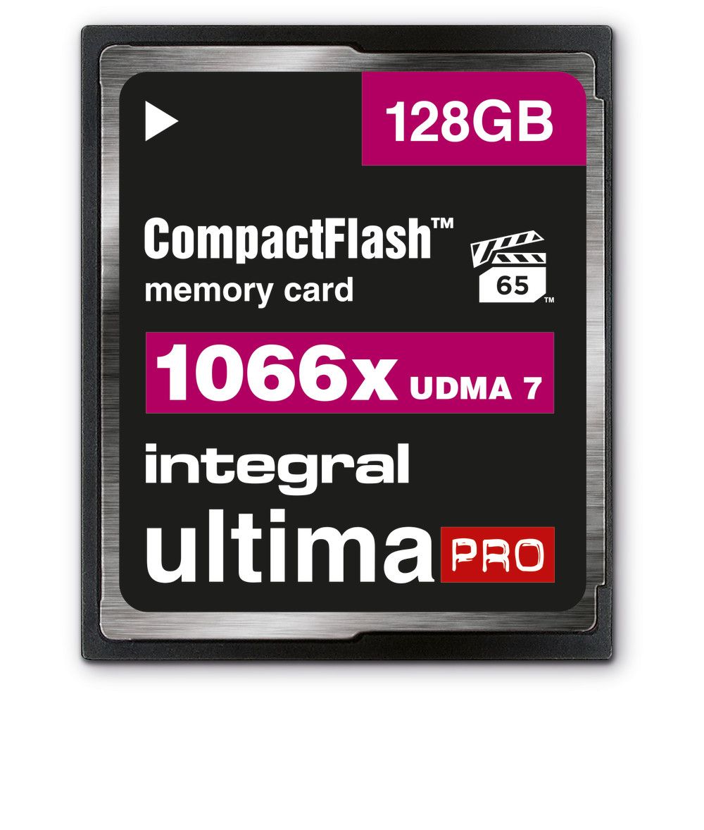 Integral CompactFlash 128GB 1066x - Zwart