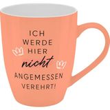 Tasse Sheepworld Tasse mit Motivdruck "Ich werde hier nicht angemessen verehrt!", mit Banderole