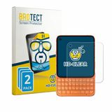 BROTECT - Screenprotector voor Unihertz Titan 2 Elite Pro - Folie Beschermfolie transparant 2 Stuks