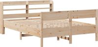 vidaXL Bedframe Massief Grenenhout 150x200 cm Naturel Zonder Matras
