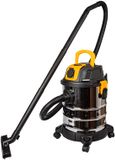 Blow WD3300 Bouwstofzuiger 1300W + Stopcontact 2000W - 25L - Zwart/Geel