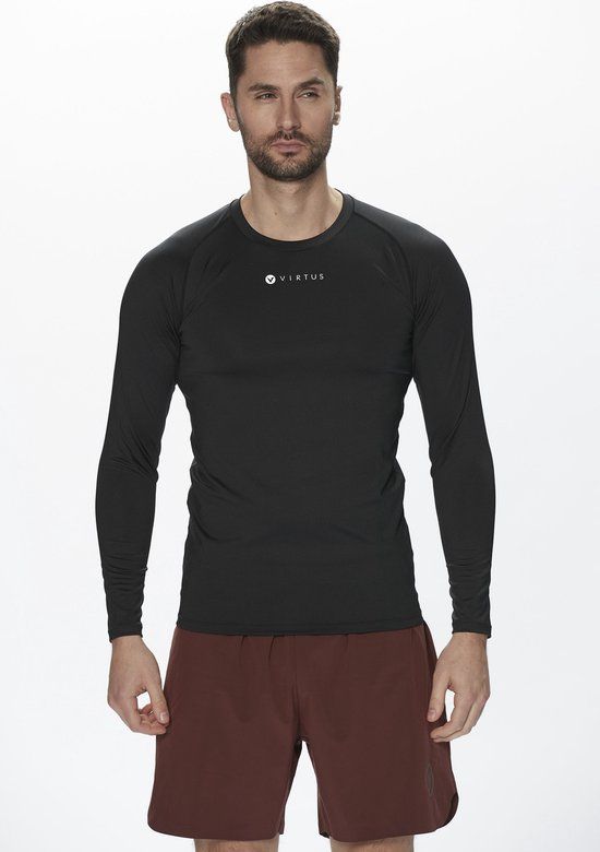 Virtus Funktionsshirt BONDER M L/S Baselayer - Zwart - Maat S - Heren