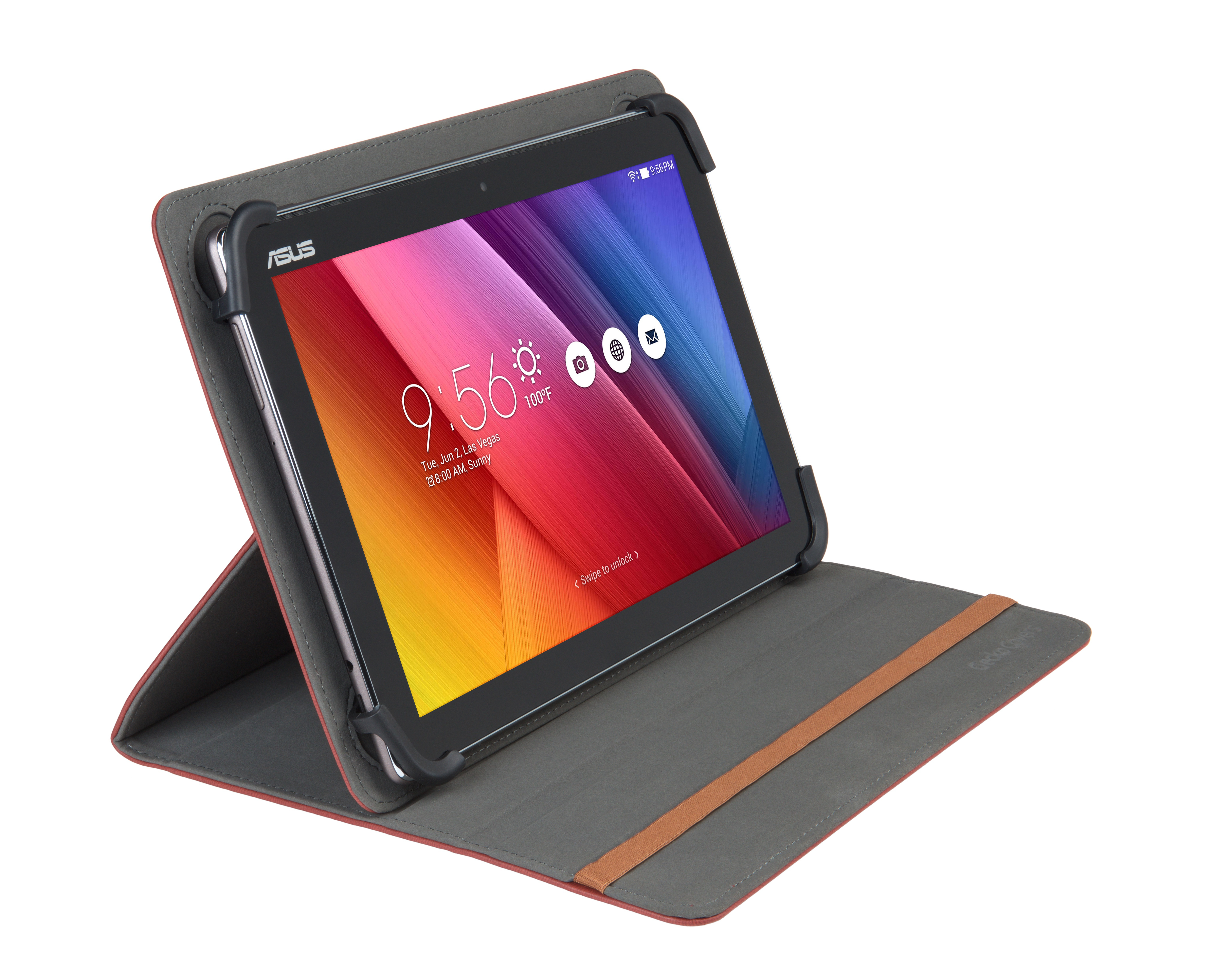 Gecko Covers Universal Stand cover tablet 10&quot; Brown
