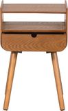 WOOOD Nils Nachtkastje/Bijzettafel - Hout - Naturel - 54x36x30