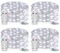 Forepin Guirlande lumineuse LED 100 LED 10M USB étanche avec télécommande et minuteur, 8 modes, fil de cuivre, lot de 4 pièces