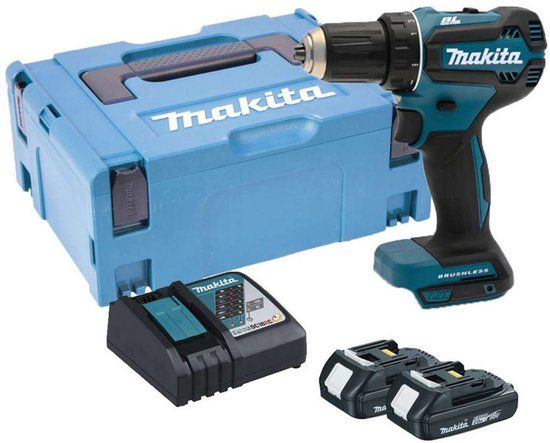 Makita DDF485RAJ - 18V Boor- en schroefmachine set - 2x 2.0Ah accu - Snelader - M-Box