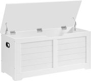 Vasagle Opbergbank - Opbergkist - Wit - 100x40x46 cm