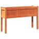 VidaXL Plantenbak met poten 110x31x70 cm grenenhout wasbruin