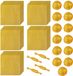 Non-branded 300 Pieces Candy Wrapper - Square Aluminum Foil - Gold - 8x8 cm