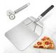 Planche à pizza - Planche à pizza avec perforations et manche pliable