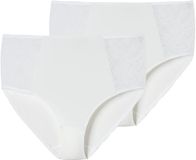 Schiesser Midislip Air Spitze Wit Dames 2 Stuks