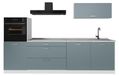 Vicco Complete keukeneenheid R-Line, Bleu-gris/Blanc, 280 cm marmer werkblad