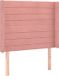 vidaXL Hoofdbord 93x16x118/128 cm Fluweel Roze
