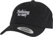 Mister Tee Casquette réglable en laine peignée "Nothing To Say" - Noir