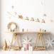 Ambiance Sticker Kerstmis-stickers, zelfklevend, Kerstmis, decoratie, feestjes voor slaapkamer en woonkamer, slee van de kerstman en rendier, H 60 x B 130 cm