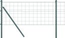 vidaXL Euro-hek met grondbevestiging 10 x 0,4 m PVC-coated staal groen