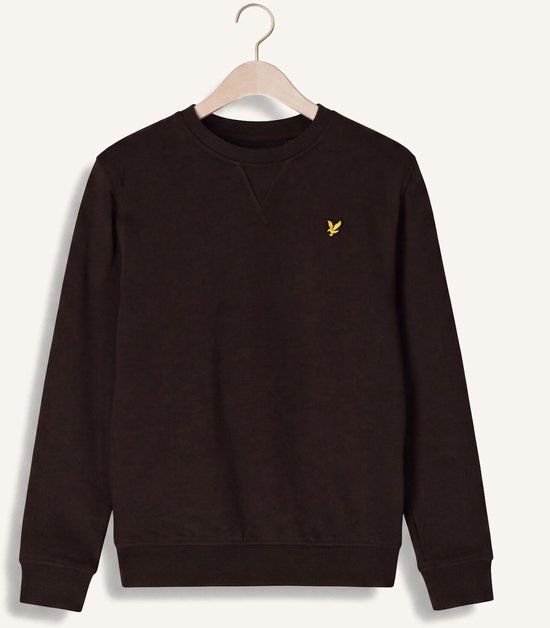 Lyle & Scott Crew Neck Sweatshirt Truien & Vesten Jongens - Sweater - Hoodie - Vest- Bruin - Maat 152/158