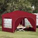 Prolenta Maison Exclusive - Pop-up partytent, 290 x 290 x 245 cm, bordeauxrood