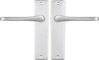 STARX Deurklink Aluminium – Deurbeslag – Deurkruk met Schild – Deurklink Vlinder - 43 x 180 mm – Ø 18 mm