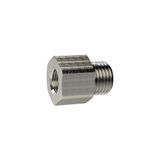 Riegler MSN251L134 Reduceernippel, lange uitvoering, G 1 a., G 3/4 i., SW 38, messing vernikkeld, werkdruk max. 25 bar, bedrijfstemperatuur. Maximale 150 °C.