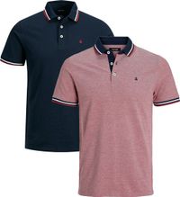 Jack & Jones Homme polo 2 pack Paulos - Coupe ajustée