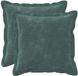 vidaXL Coussin 2 pièces BOIS Mer bleu 45 x 45 cm Microfibre Polaire