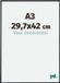 yd. Cadre photo A3 29,7x42 cm Plastique Noir Mat Evry