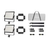 Godox Litemons LP1200Bi Bi-color LED Light Panel 2-light kit Zwart