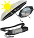 iX-brella Trekkingschirm XL Sonnen-Regenschirm mit UPF 50+, UV-Hitze-Schutz, mit Umhängetasche, mit Handöffner, innen schwarz