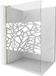 Mexen Kioto L paroi de douche Walk-in 100 x 200 cm, motif blanc, or
