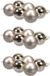 Othmar Decorations Bv 24x Kerstballen Licht Champagne (Autumn Blonde) Glas - 8 cm - Mat/Glans