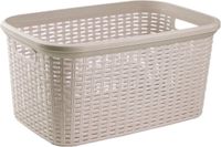 Plasticforte Wasmand - 35 liter - rotan - taupe - kunststof