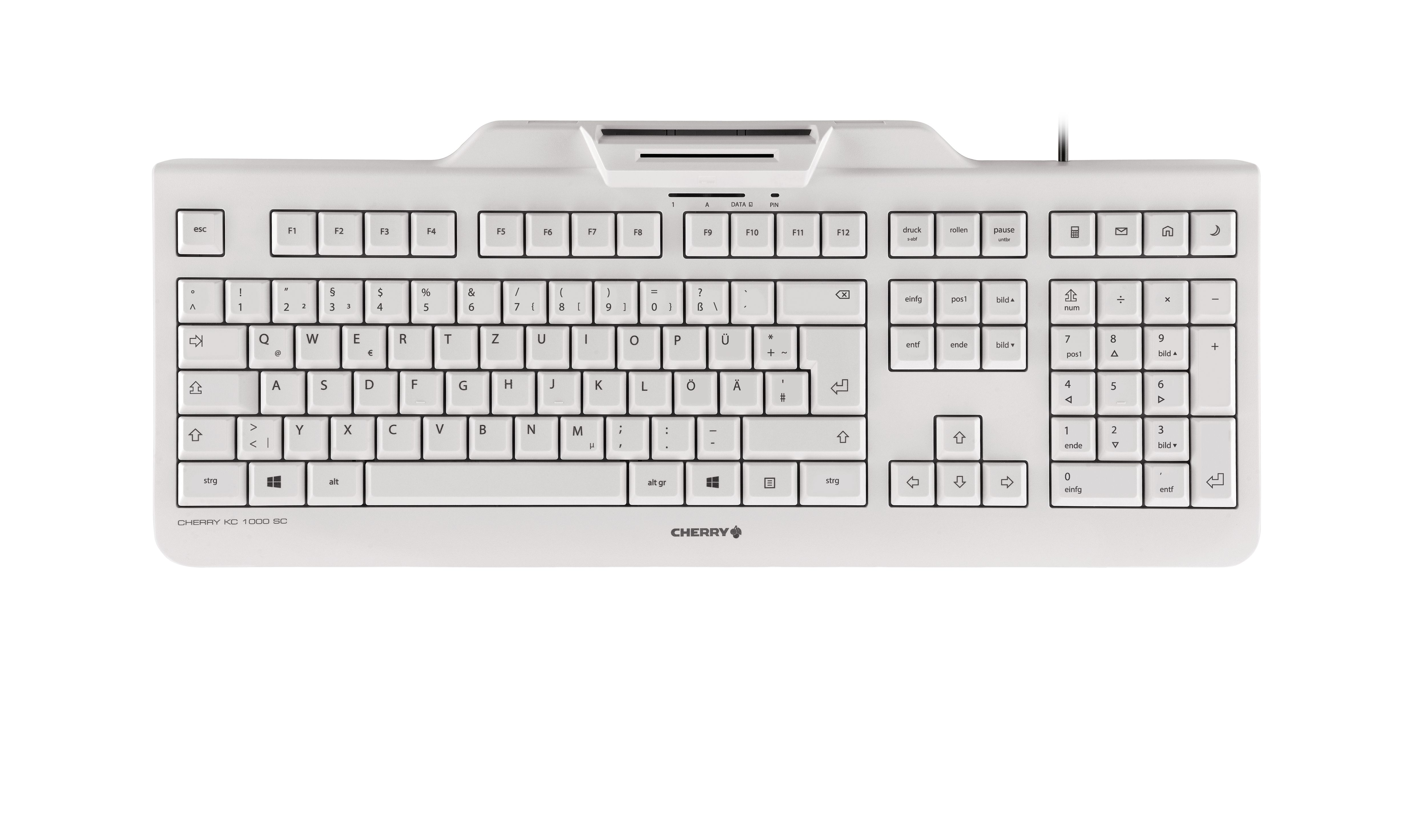 Cherry KC 1000 SC - QWERTZ - Grijs - Bedraad Toetsenbord