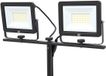 Merkloos HBM Dubbele LED Bouwlamp met Statief 50W 4700lm 5000K IP65 Aluminium Zwart