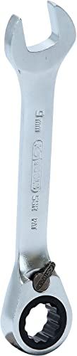 KS Tools GEARplus Ratcheting Combination Wrench, Short, 9mm