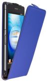 Mumbi Leren Flip Case voor Sony Xperia Z2 blauw