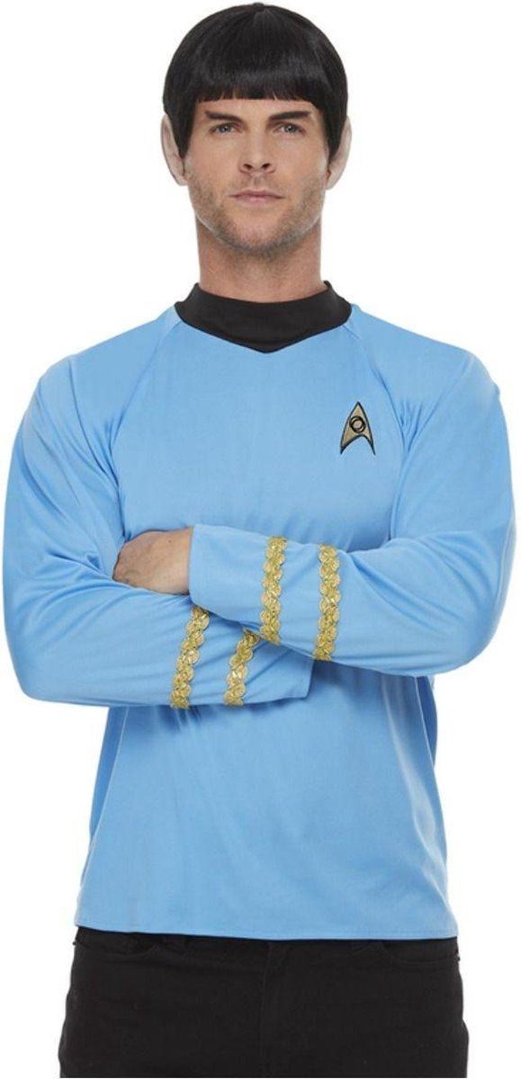 Smiffys Star Trek Shirt Heren - Zwart/Wit/Geel/Rood/Roze/Goud - EAN: 5020570613528
