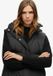 Superdry Lange Pufferbodywarmer met Capuchon Zwart Dames
