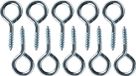 Deltafix Schroefogen - 24x - verzinkt metaal - 20 x 10 mm