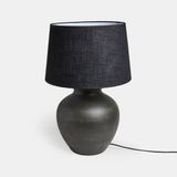LOBERON Tafellamp Branver zwart/bruin