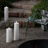 Uyuni Lighting Bougie LED d'extérieur PILLAR Maxi, H 40 cm, IPX5