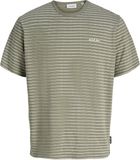 JACK&JONES Jongens T-shirts - Gestreept - Katoen/Polyester - Maat 140 - Vetiver