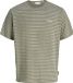 JACK&JONES Jongens T-shirts - Gestreept - Katoen/Polyester - Maat 140 - Vetiver