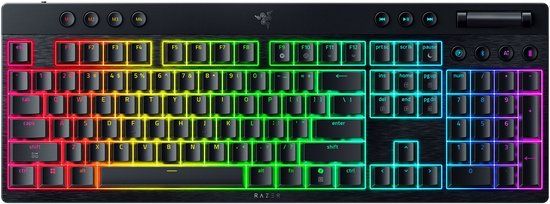 Razer BlackWidow V4 Low-Profile HyperSpeed Gaming USB + RF Wireless + Bluetooth Zwart