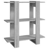 VidaXL Boekenkast/kamerscherm 80x30x87 cm grijs sonoma eikenkleurig