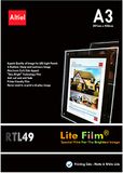 RTL49 Back Lite Film A3 x 10 vellen
