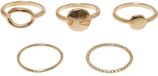 Urban Classics Basic Stacking 5Pack Ring L/XL Goudkleurig